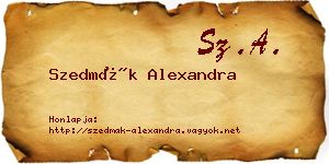 Szedmák Alexandra névjegykártya