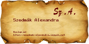 Szedmák Alexandra névjegykártya